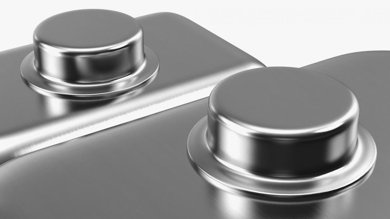 3D model Undermount Double Bowl Kitchen Sink