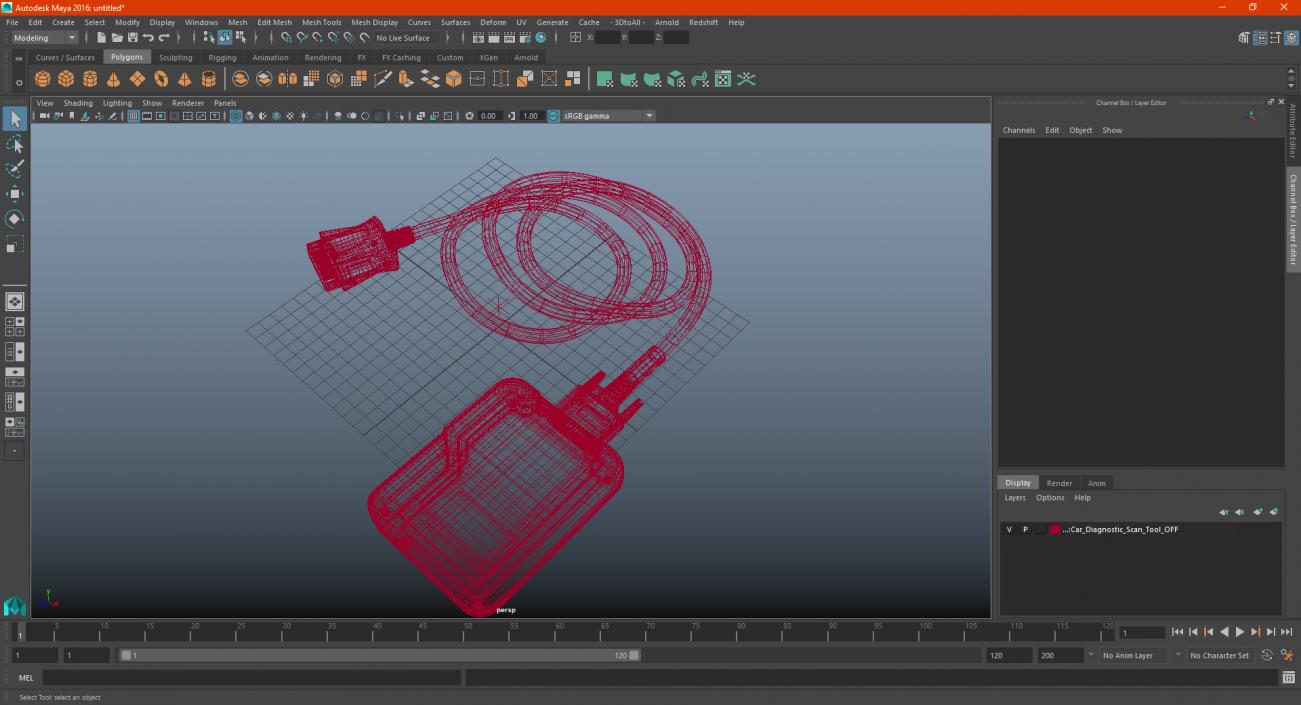 3D Car Diagnostic Scan Tool OFF model