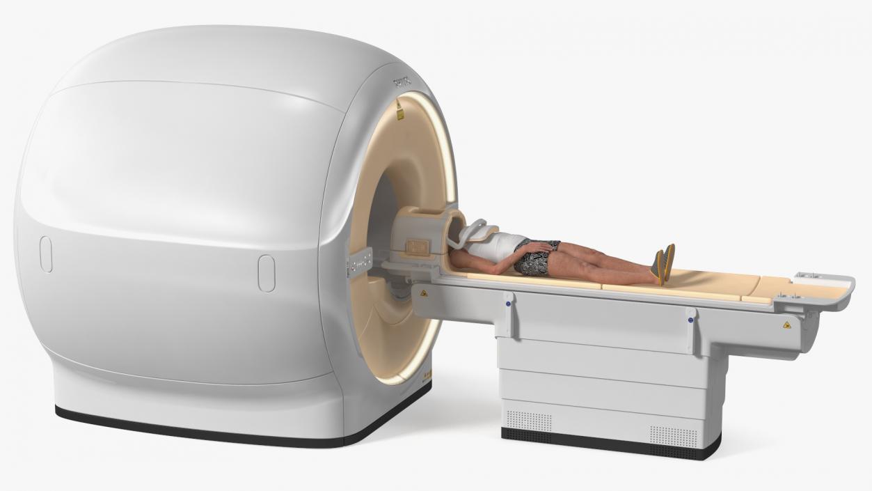 MRI Scanner Philips with Patient 3D