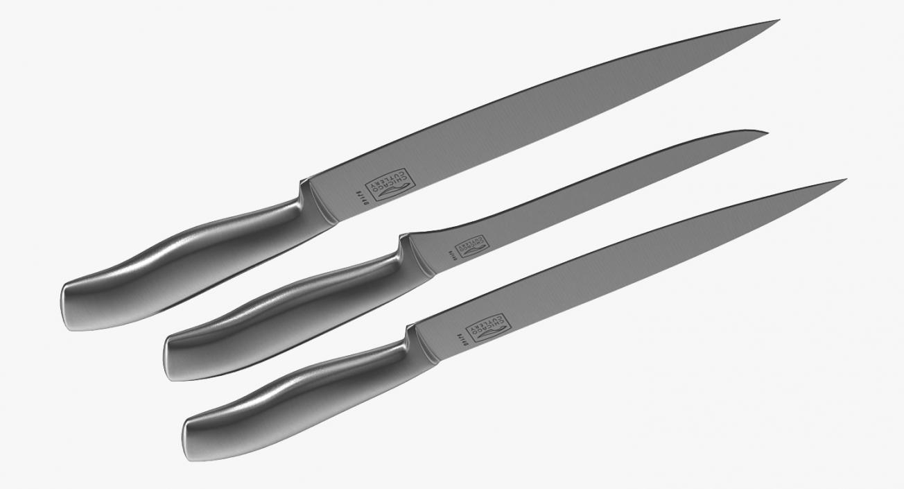 Paring Knives Set 3D