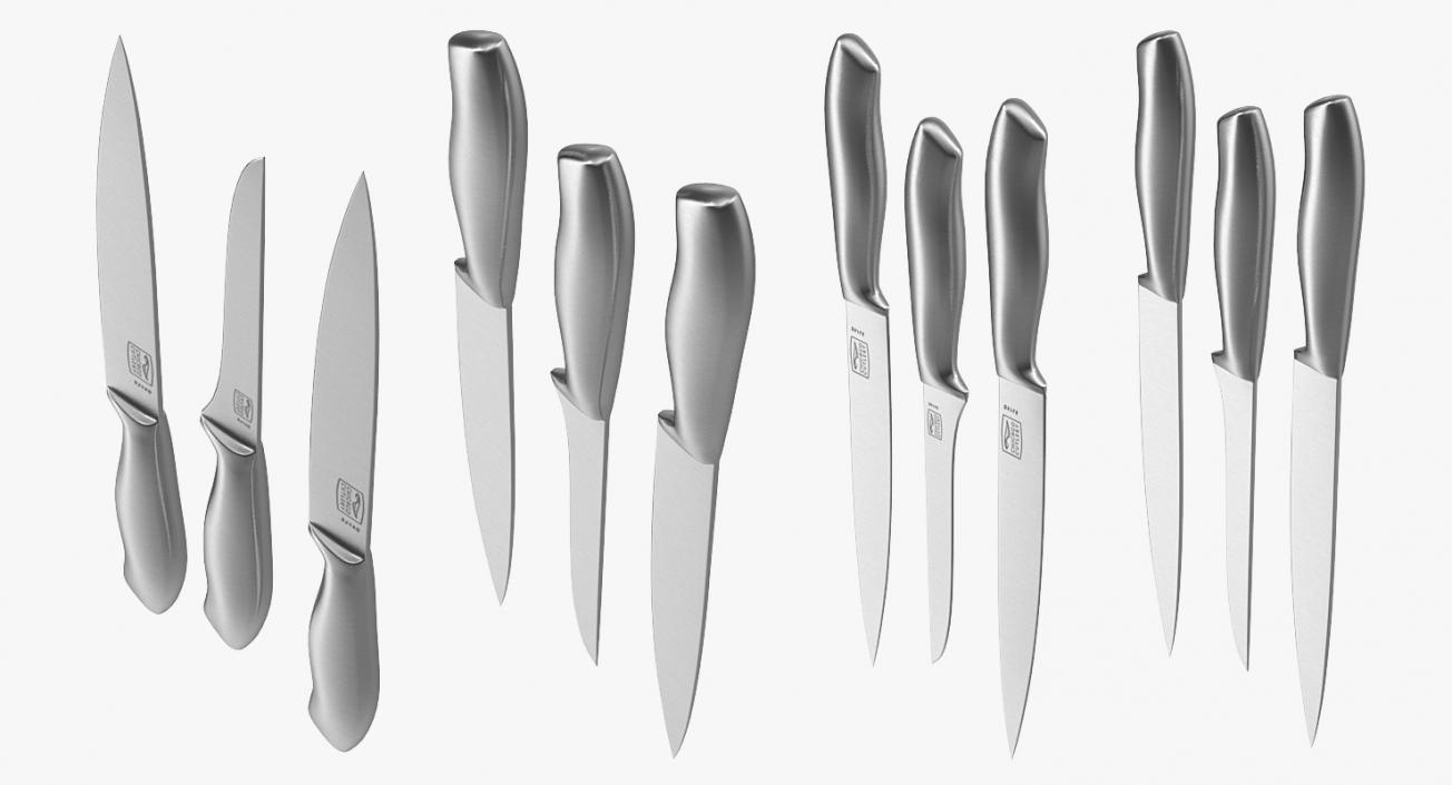 Paring Knives Set 3D