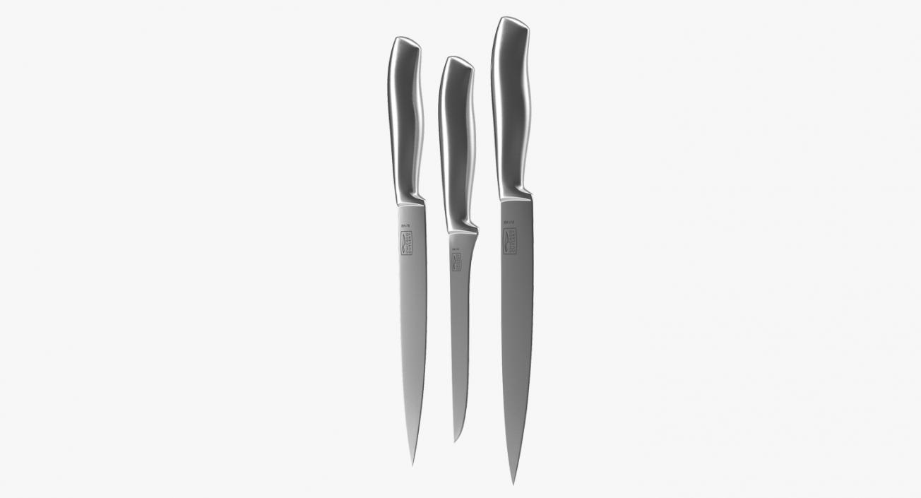 Paring Knives Set 3D