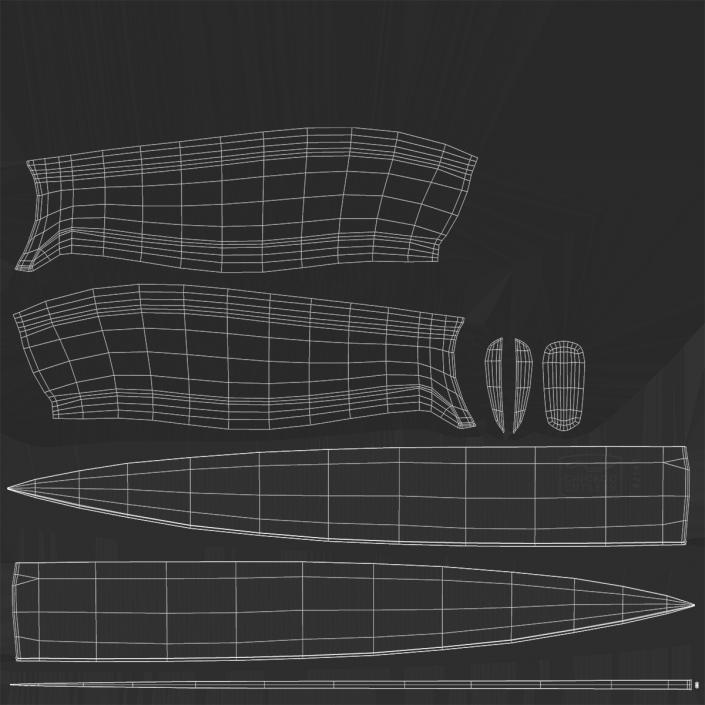 Paring Knives Set 3D