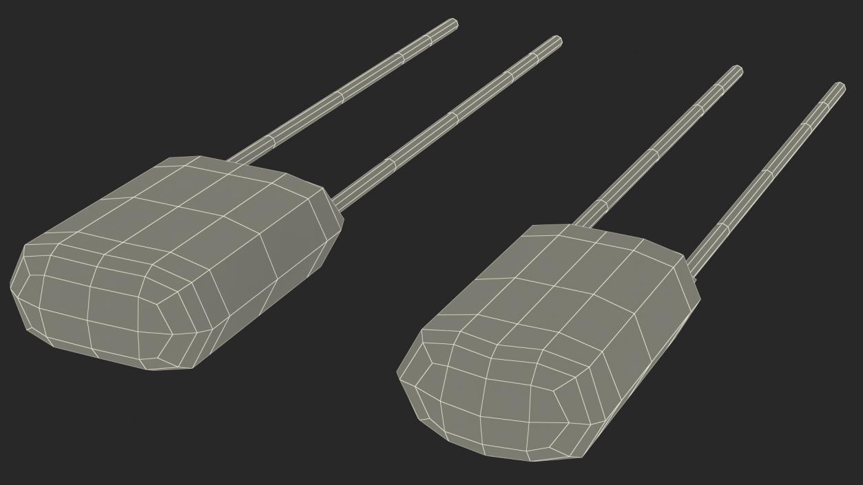 Mylar Polyester Film Capacitor Set 3D model