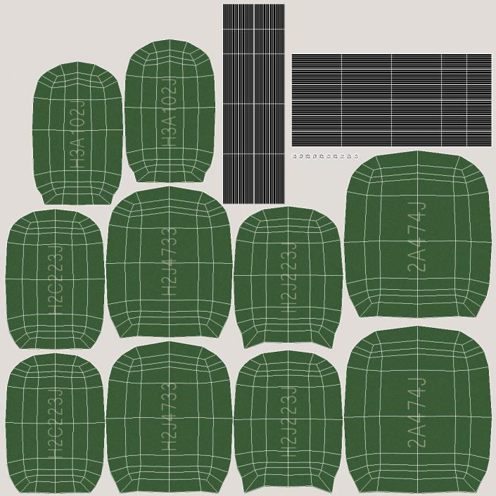 Mylar Polyester Film Capacitor Set 3D model