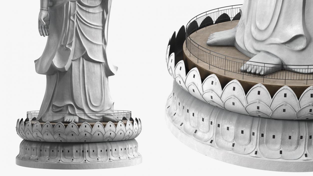 3D model Buddhist Statue Wat Phothikyan Phut Thak Tham