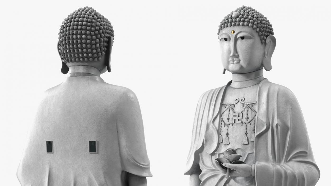 3D model Buddhist Statue Wat Phothikyan Phut Thak Tham