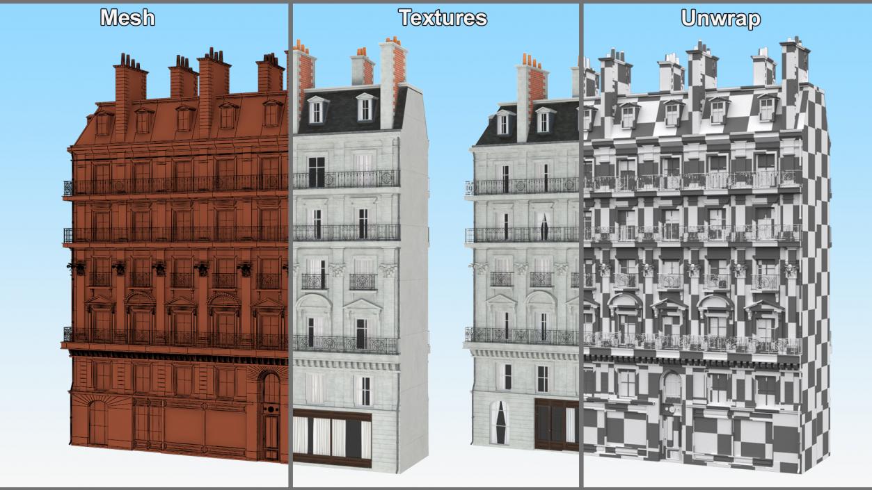 Paris Building 3D model