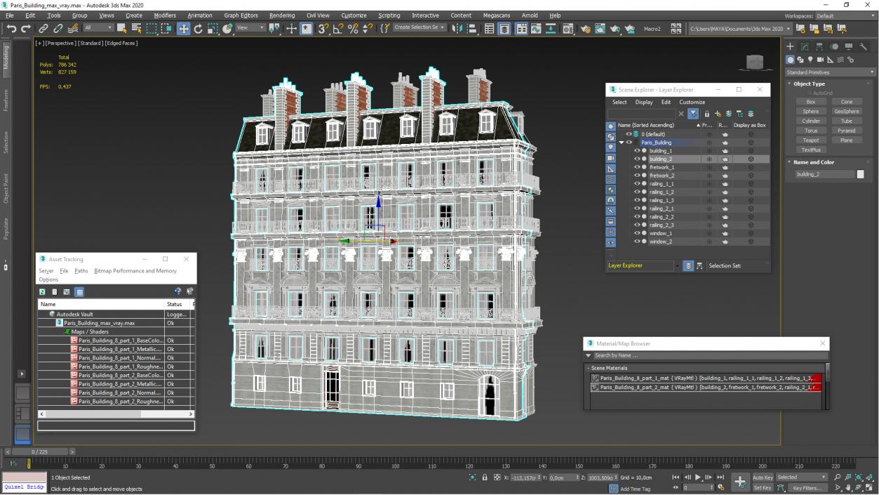 Paris Building 3D model