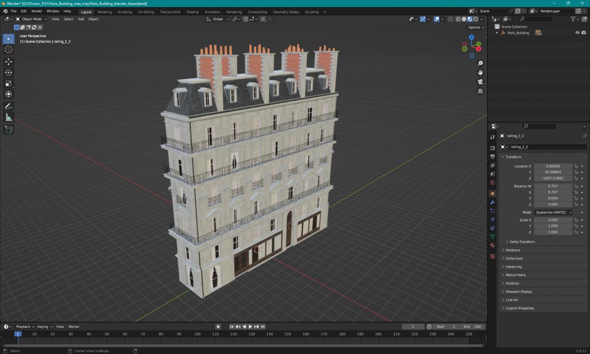 Paris Building 3D model