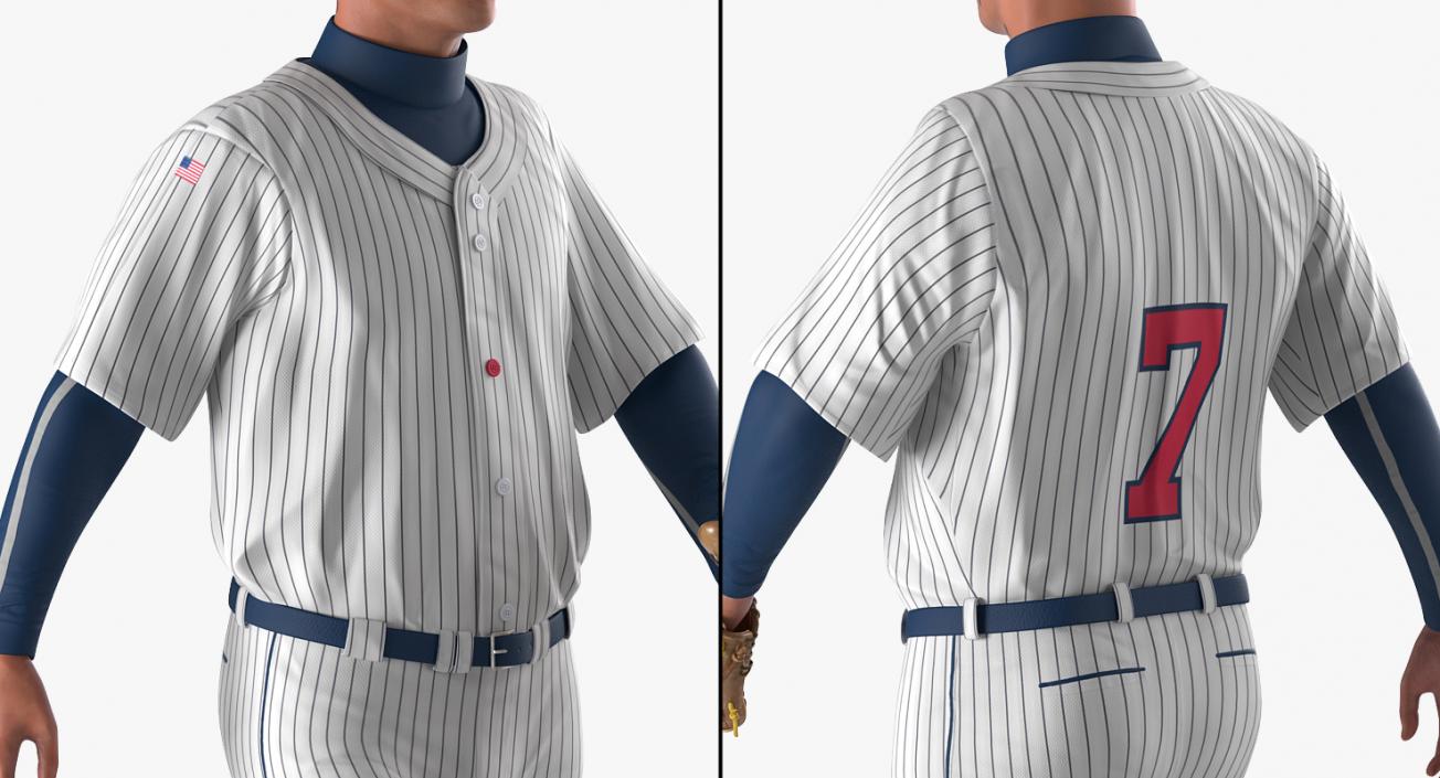 Baseball Player Rigged Generic 6 3D