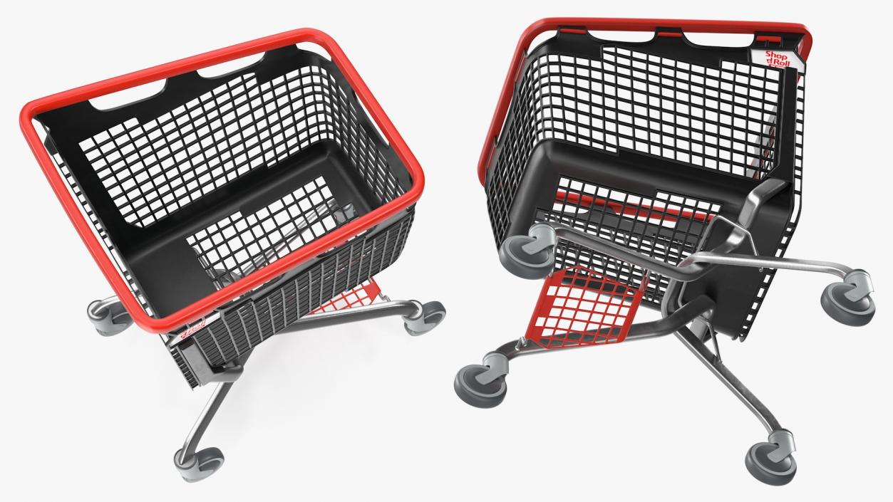 3D Araven Plastic Shopping Trolley LOOP 170L