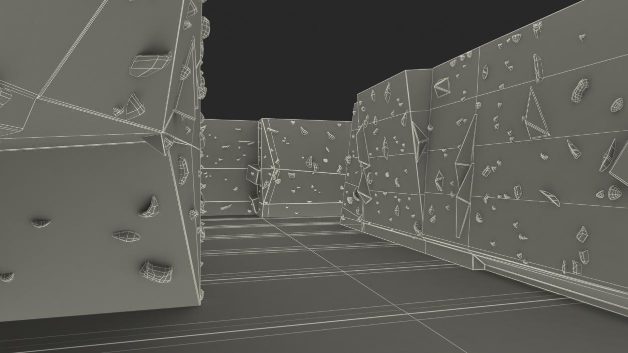 Climbing Bouldering Wall Sports Complex 3D model