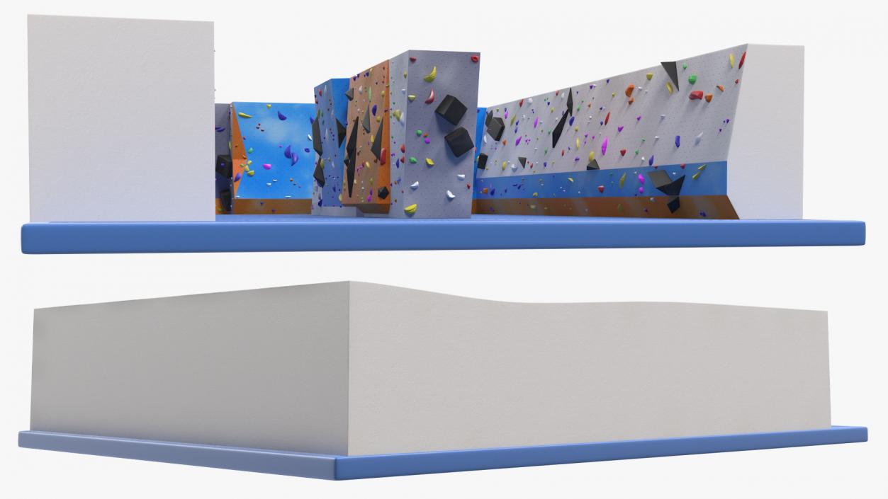 Climbing Bouldering Wall Sports Complex 3D model