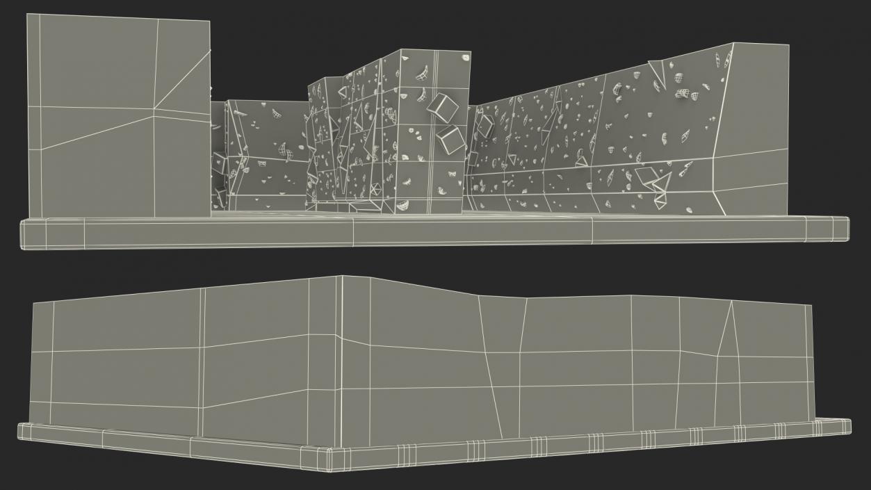 Climbing Bouldering Wall Sports Complex 3D model