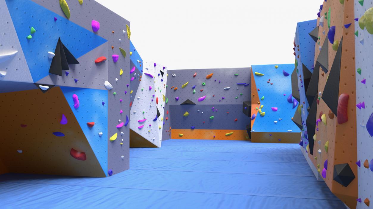 Climbing Bouldering Wall Sports Complex 3D model