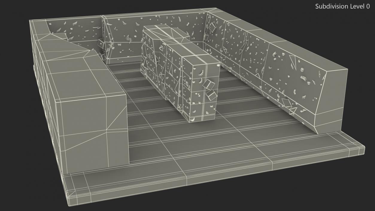 Climbing Bouldering Wall Sports Complex 3D model