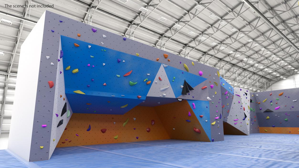 Climbing Bouldering Wall Sports Complex 3D model