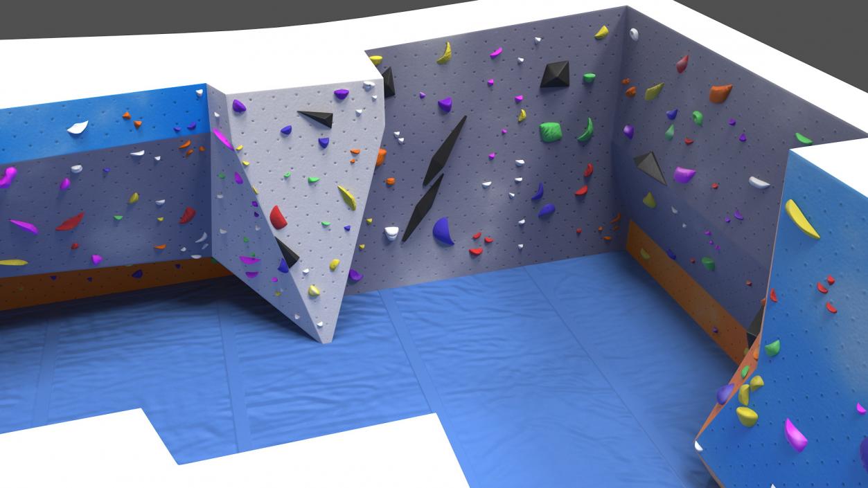 Climbing Bouldering Wall Sports Complex 3D model