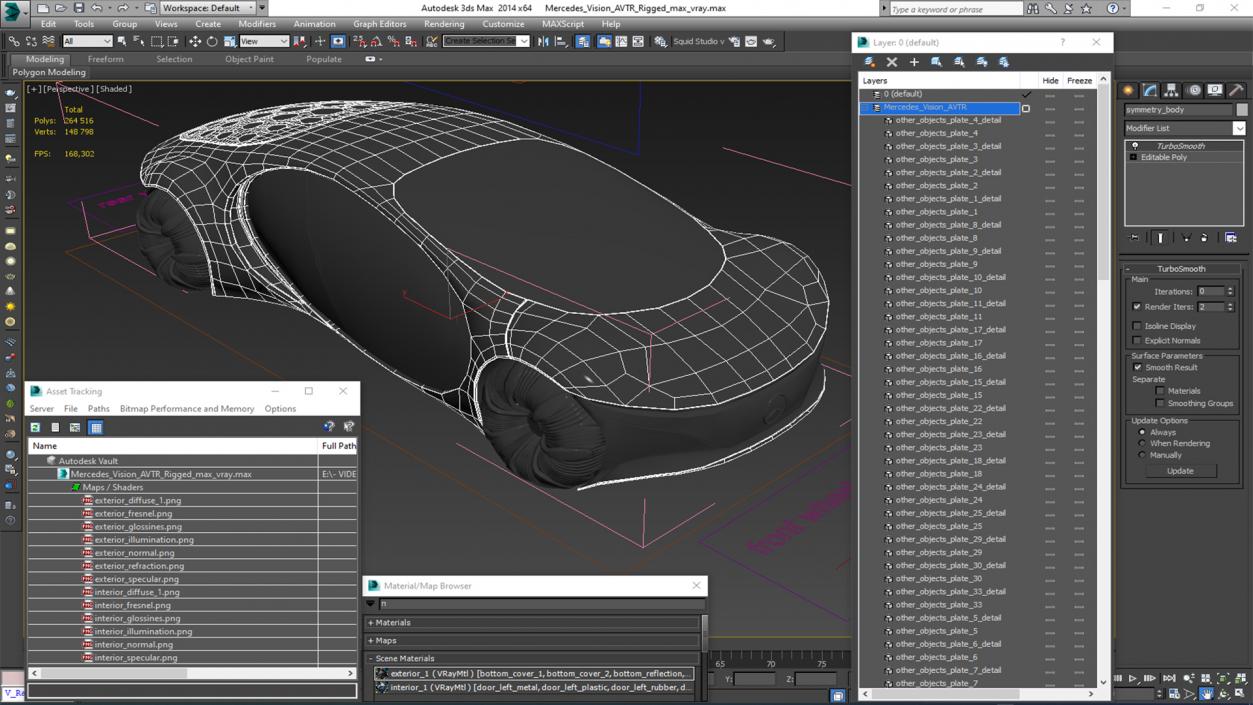 Mercedes Vision AVTR Rigged 3D