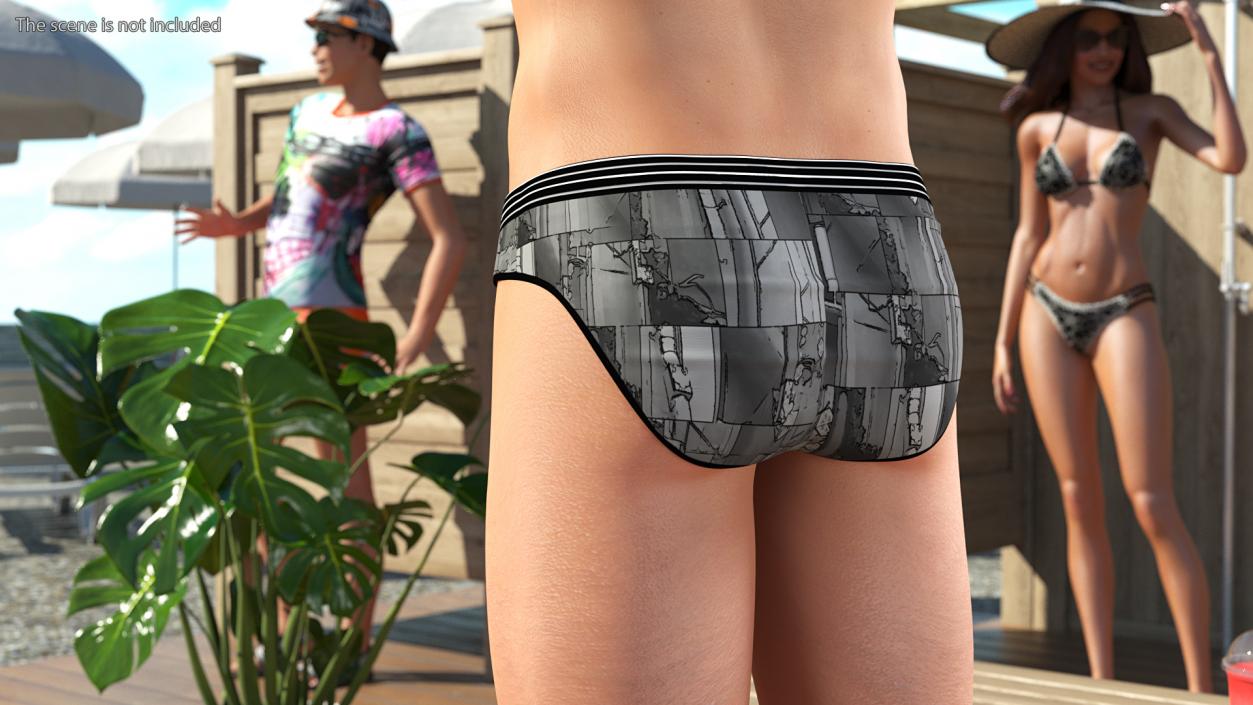 3D Boy Underwear model