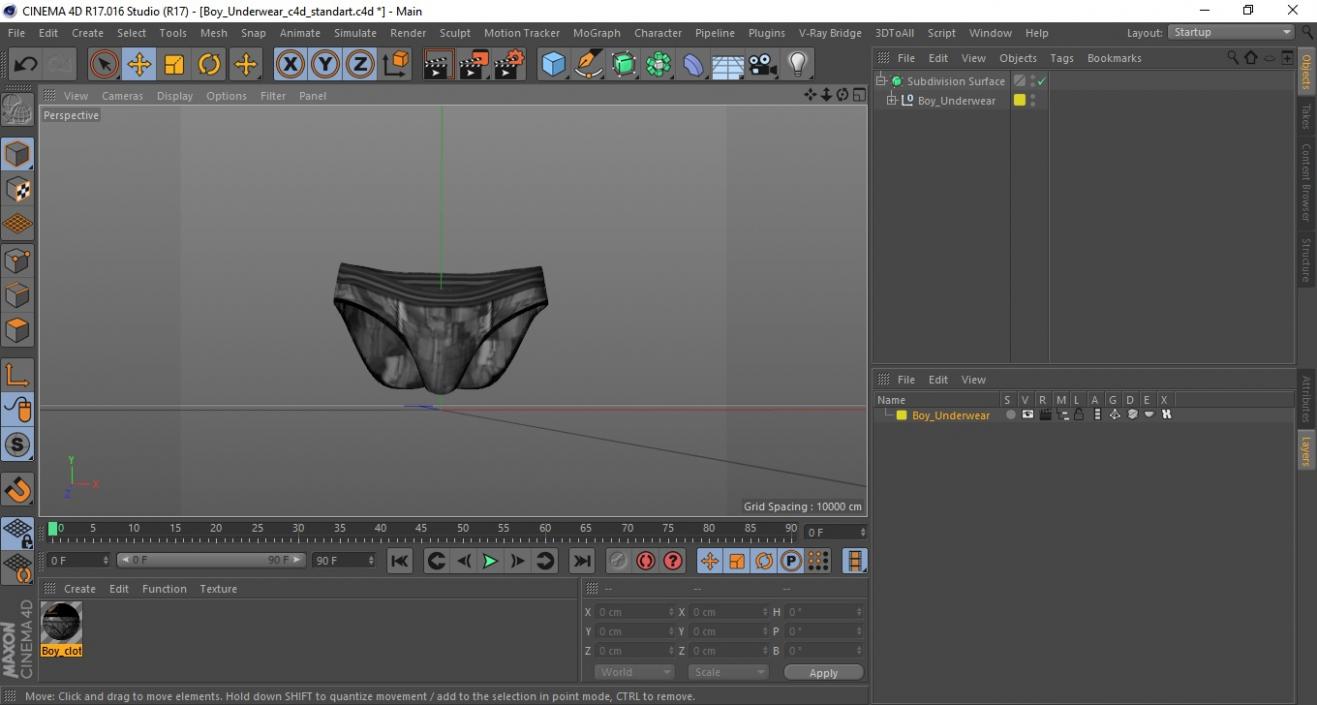 3D Boy Underwear model