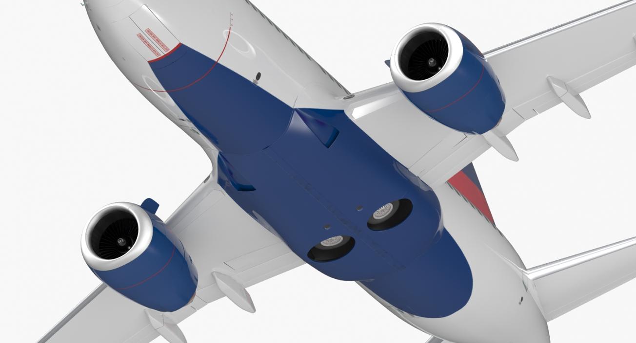 Boeing 737-700 with Interior Delta Air Lines 3D model