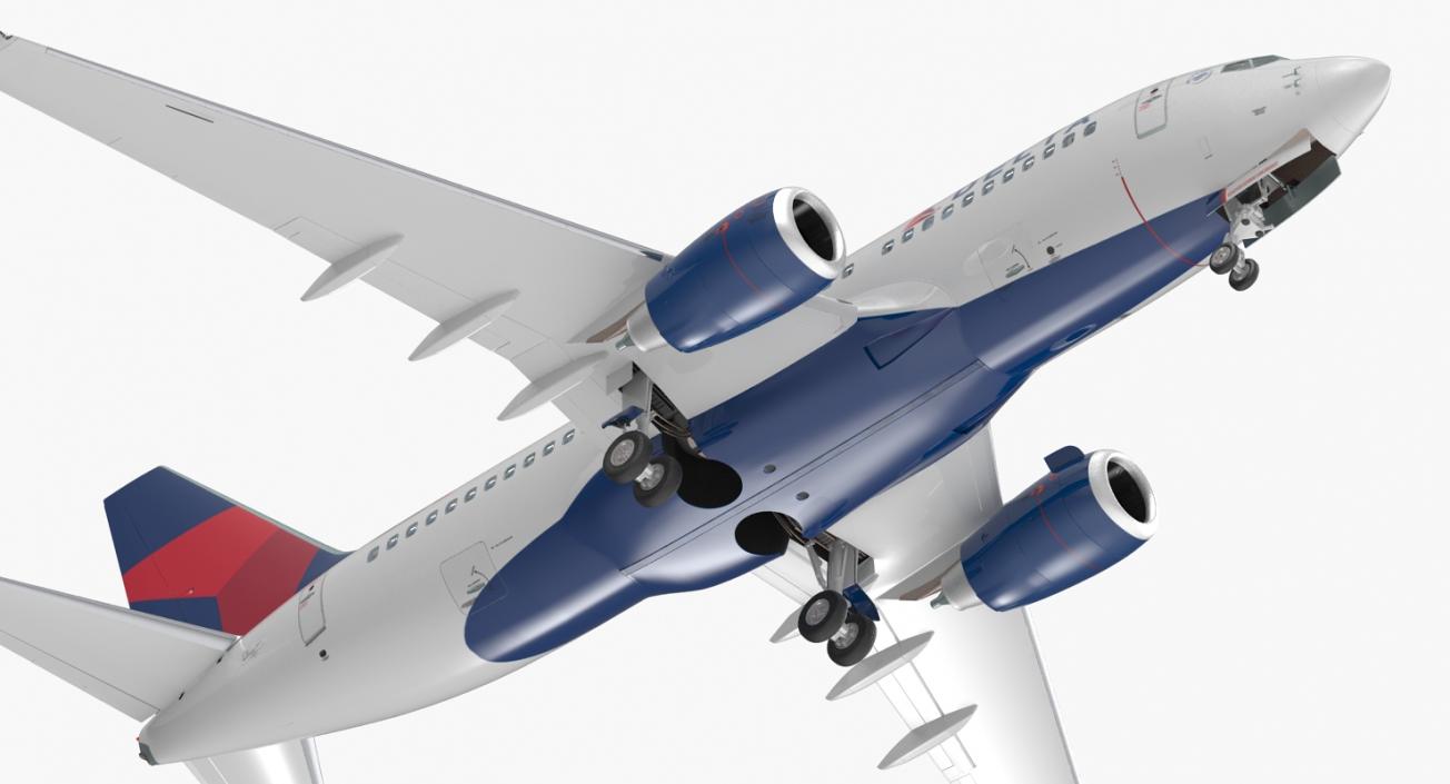 Boeing 737-700 with Interior Delta Air Lines 3D model