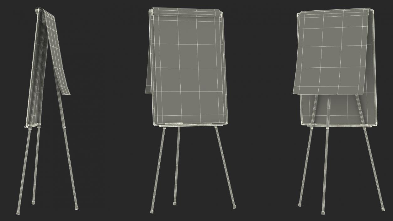 3D Pie Diagram on Flip Chart Board