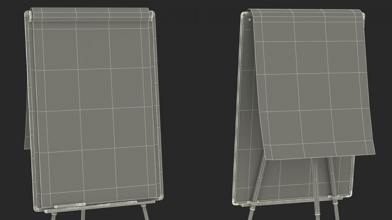 3D Pie Diagram on Flip Chart Board