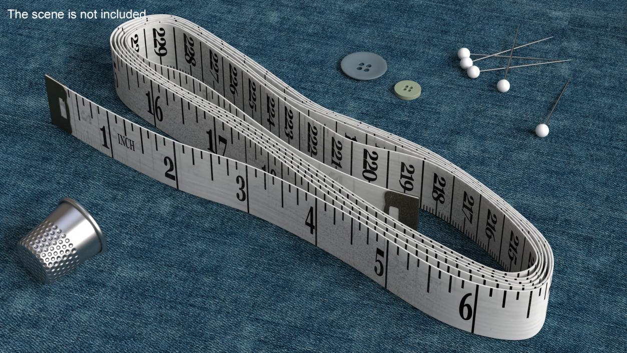 Tailors Measuring Tape 3D