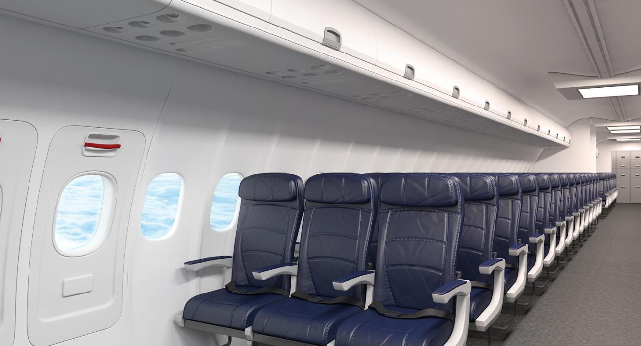 3D Boeing 757-300 Delta with Cabin