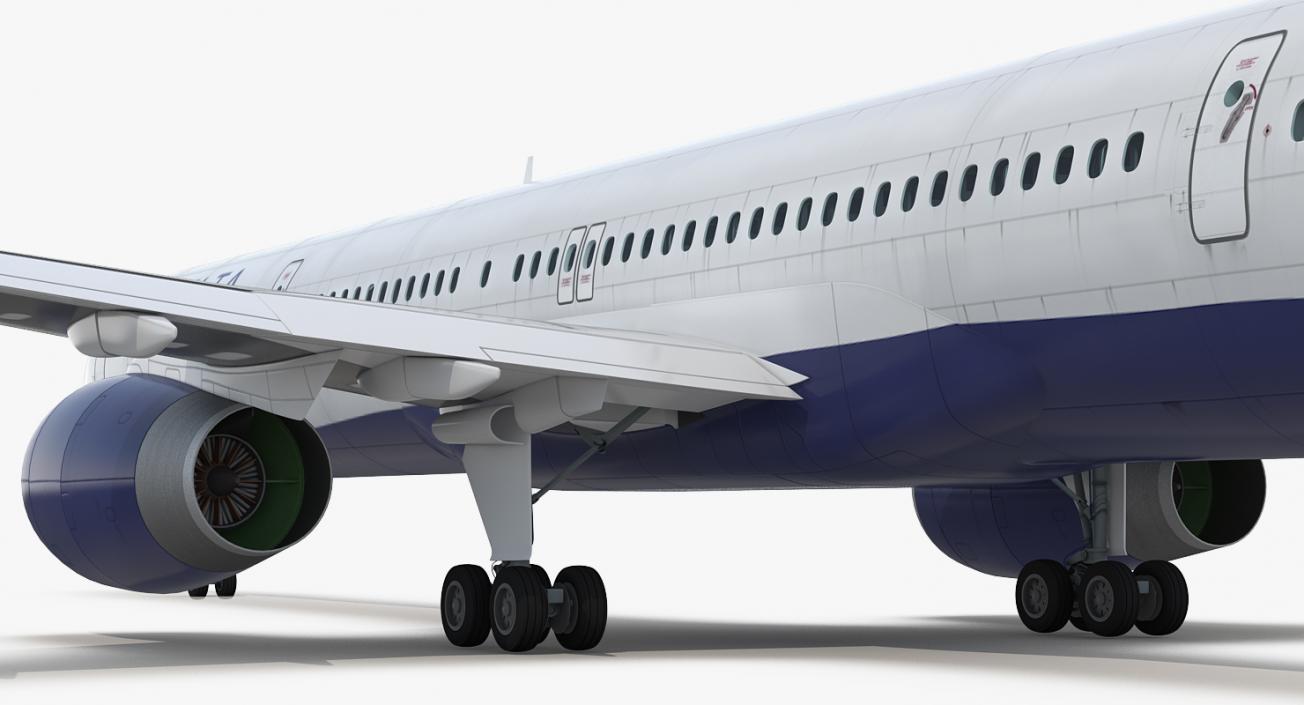 3D Boeing 757-300 Delta with Cabin