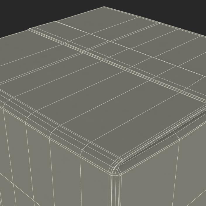 3D Pint Milk Carton Generic Template model