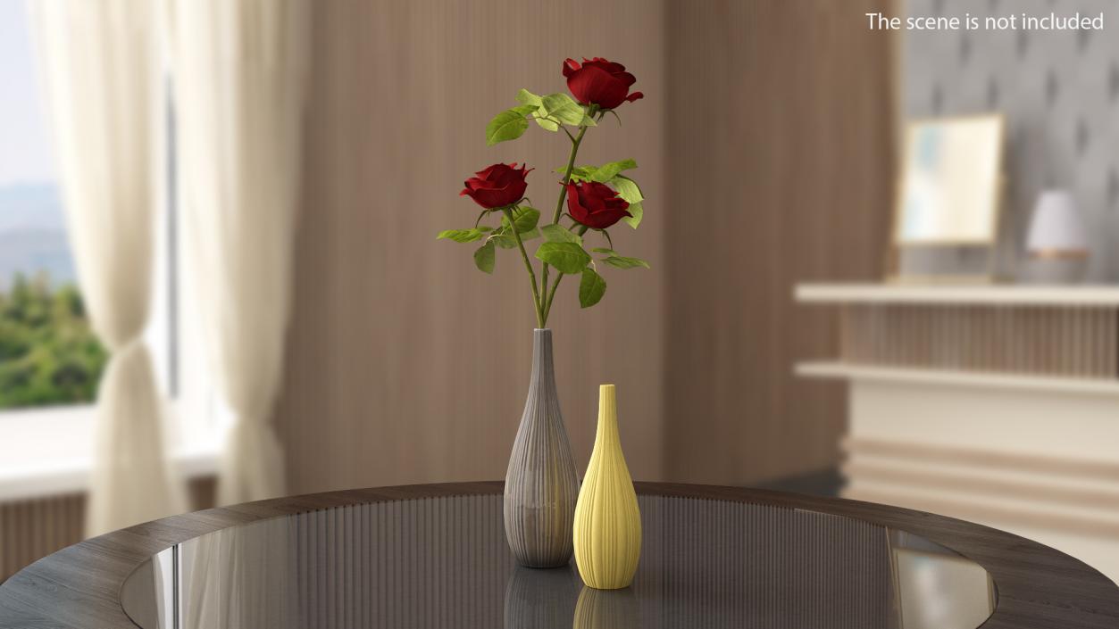 3D model Tall Ceramic Fashion Vase