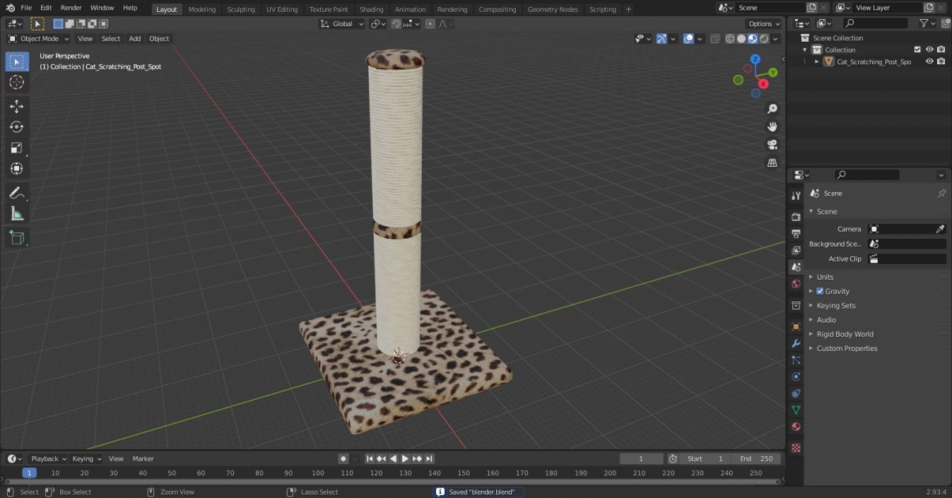 Cat Scratching Post Spot 3D model