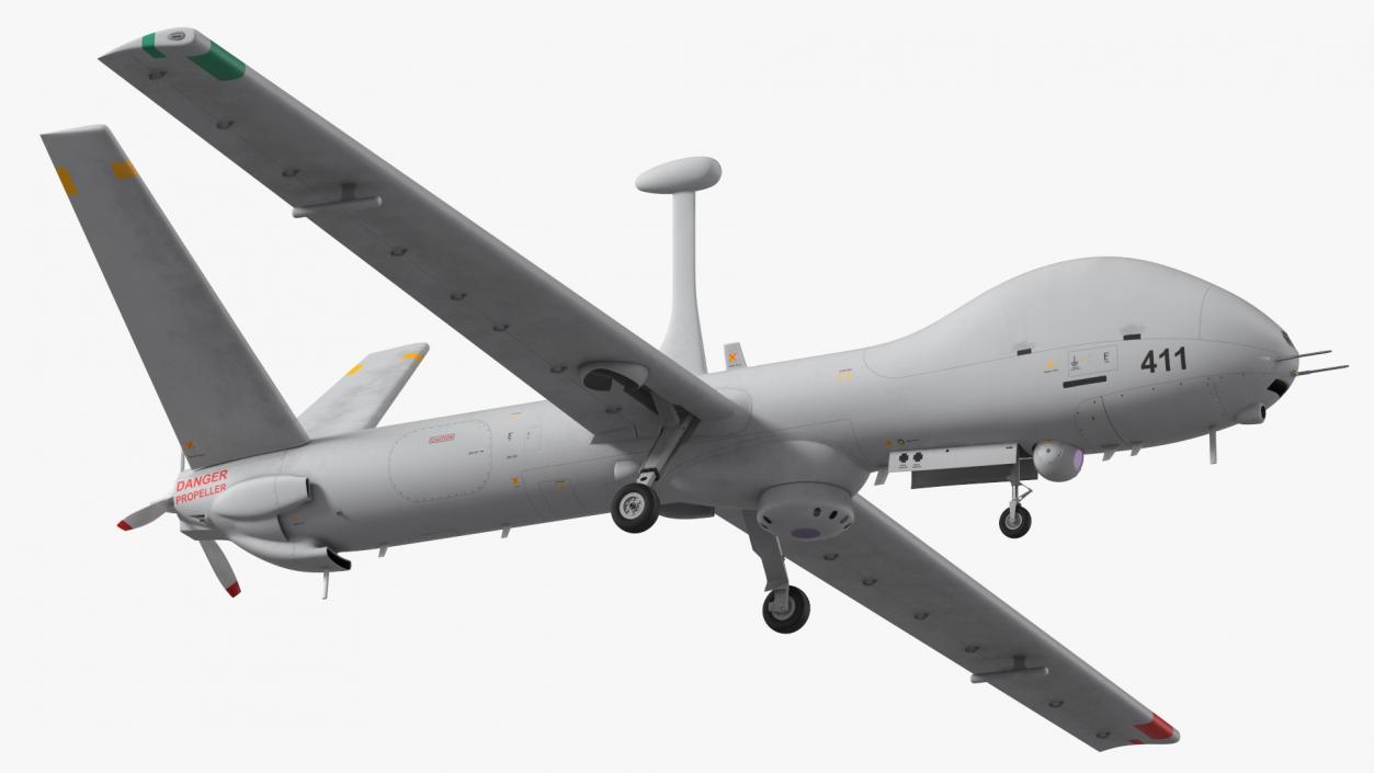 Elbit Hermes 900 UAV Rigged 3D