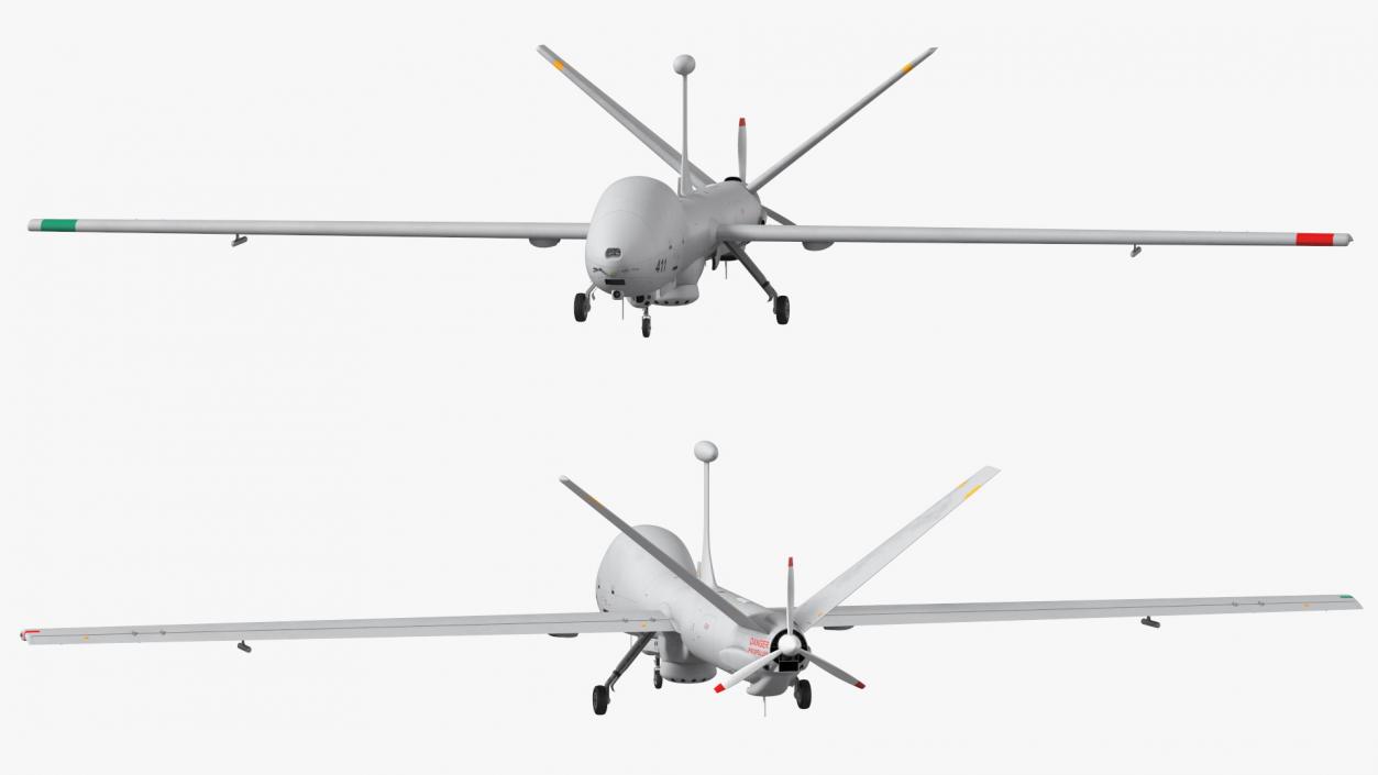 Elbit Hermes 900 UAV Rigged 3D