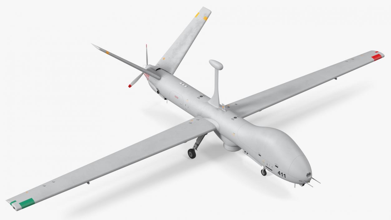 Elbit Hermes 900 UAV Rigged 3D