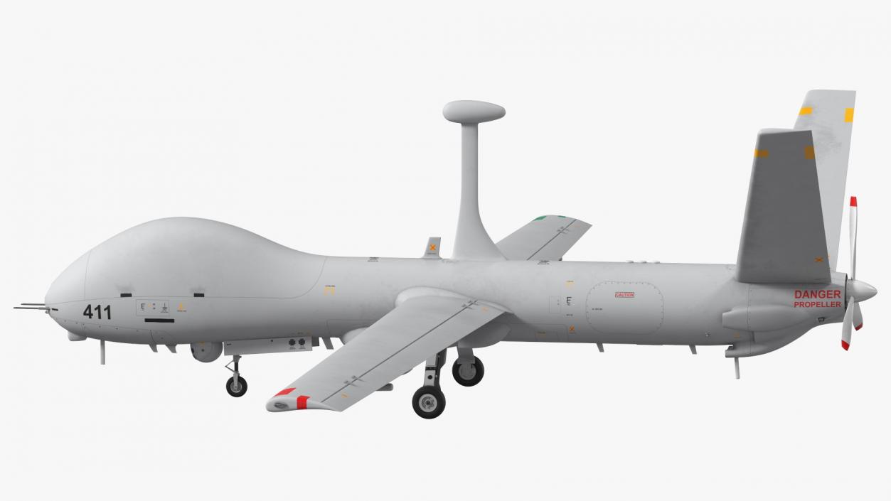 Elbit Hermes 900 UAV Rigged 3D