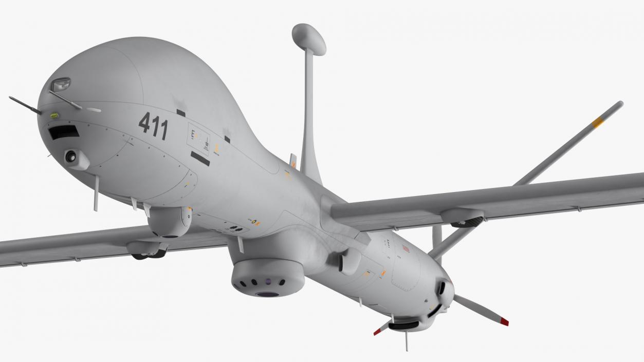 Elbit Hermes 900 UAV Rigged 3D