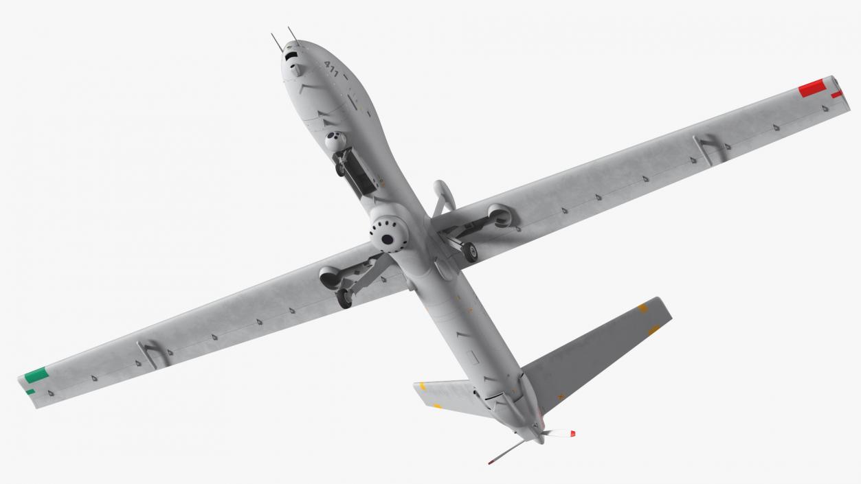 Elbit Hermes 900 UAV Rigged 3D