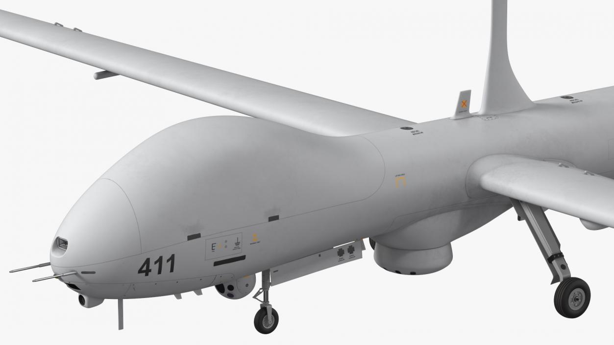 Elbit Hermes 900 UAV Rigged 3D