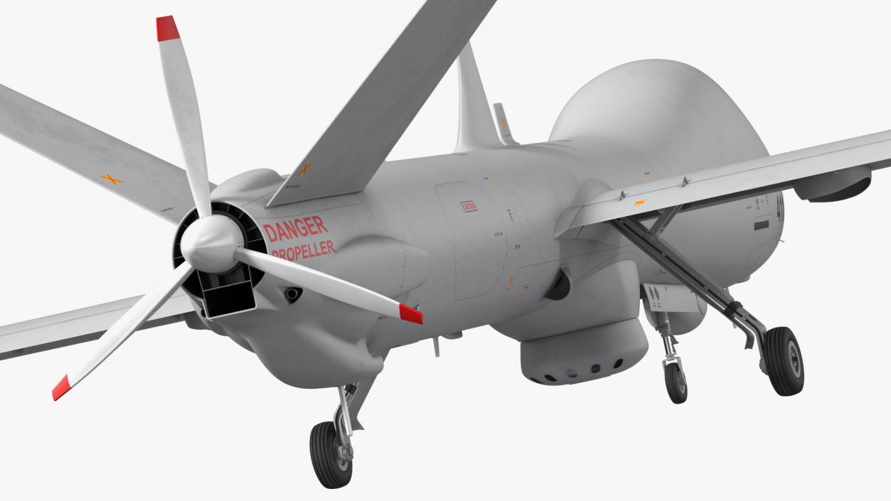 Elbit Hermes 900 UAV Rigged 3D