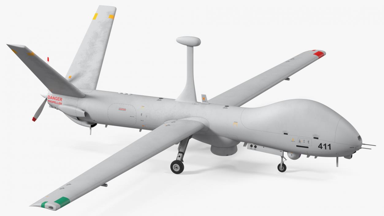 Elbit Hermes 900 UAV Rigged 3D