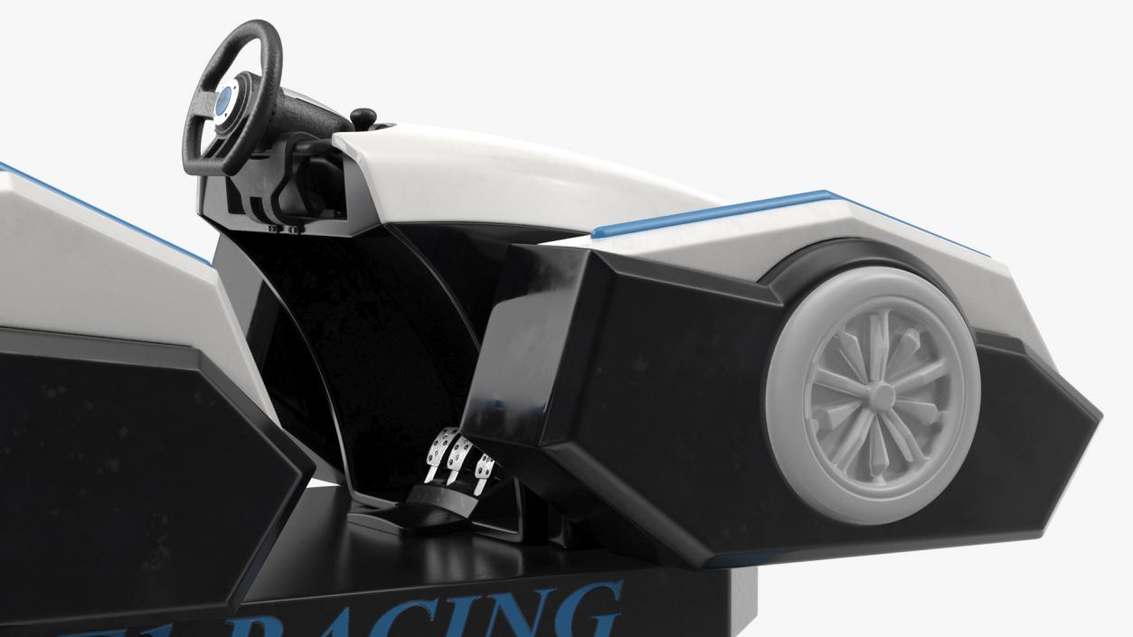 3D Virtual Reality Racing Game Off Rigged model