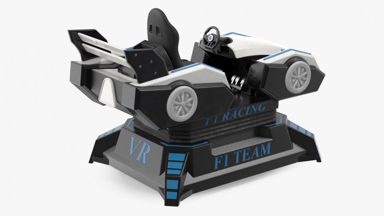 3D Virtual Reality Racing Game Off Rigged model