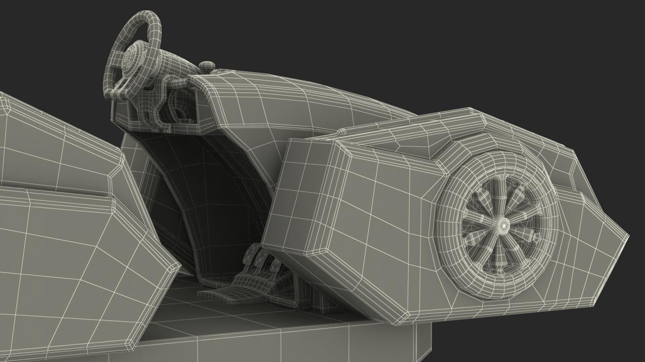 3D Virtual Reality Racing Game Off Rigged model