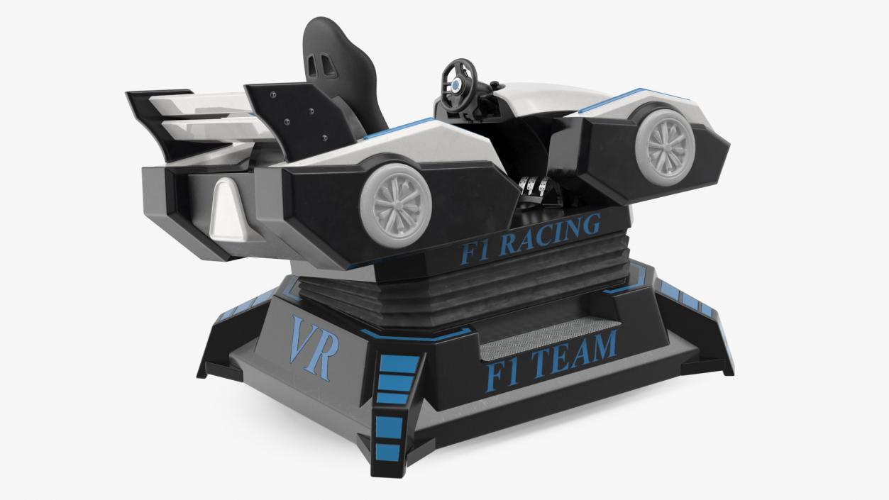 3D Virtual Reality Racing Game Off Rigged model