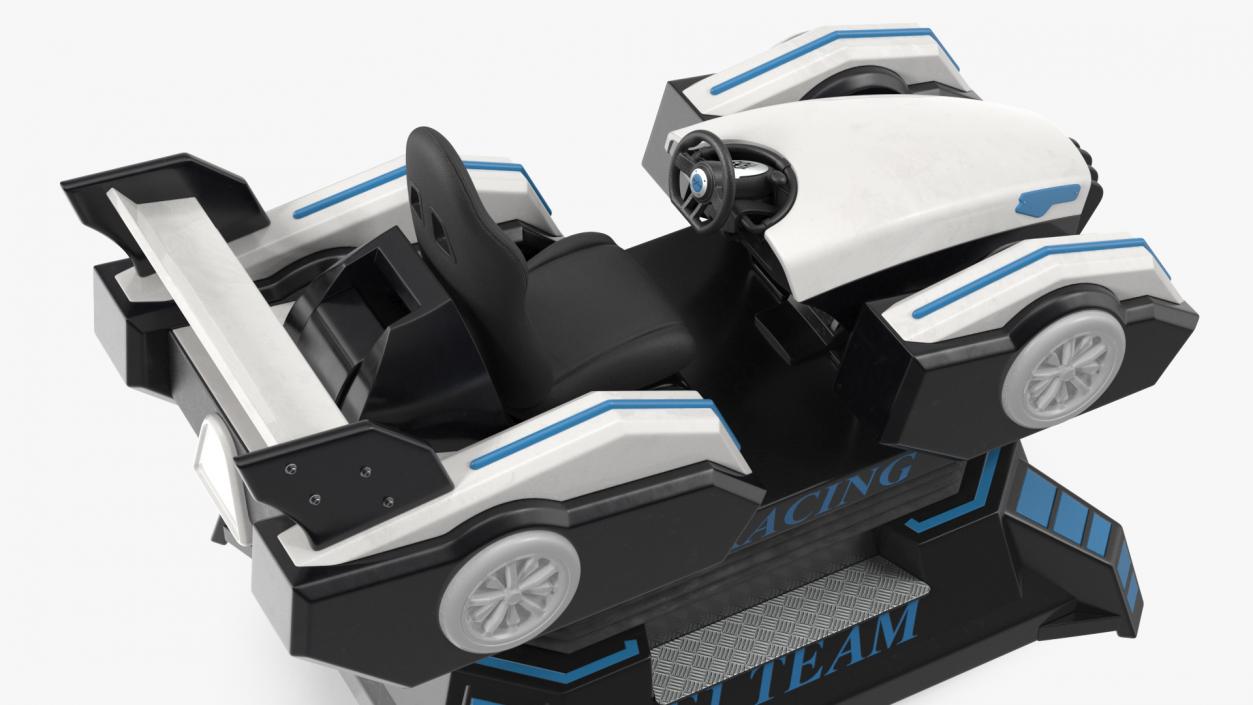 3D Virtual Reality Racing Game Off Rigged model